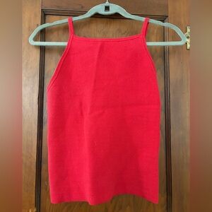 Madewell Red Sleeveless Top